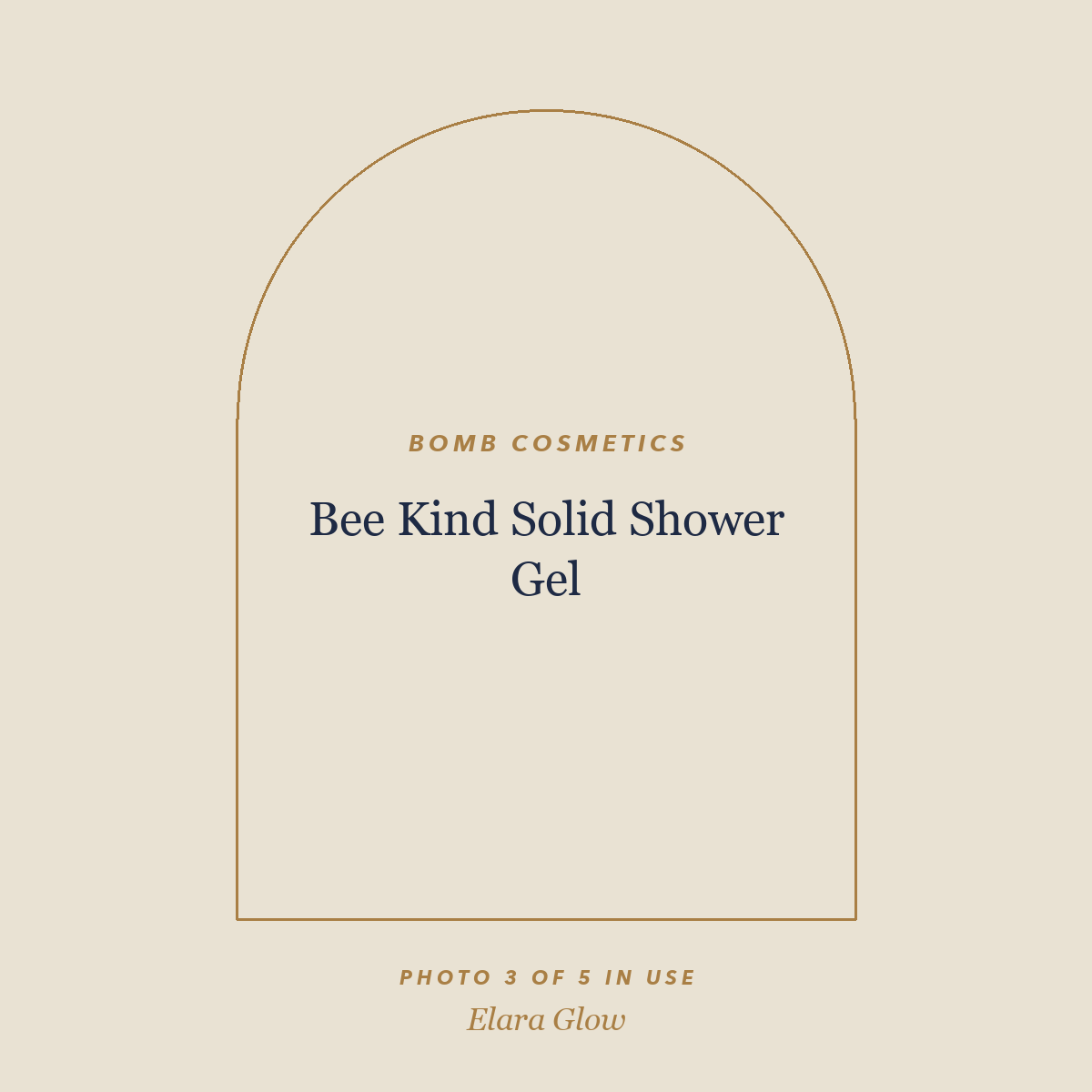 Placeholder, product photo coming soon: Bomb Cosmetics Bee Kind Solid Shower Gel