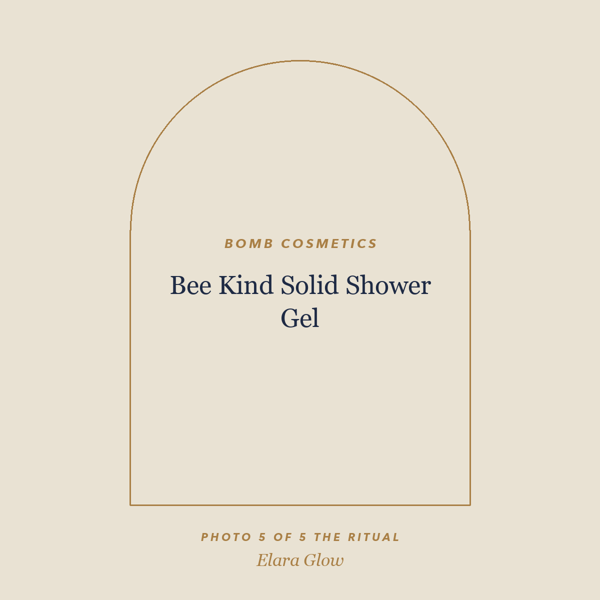 Placeholder, product photo coming soon: Bomb Cosmetics Bee Kind Solid Shower Gel