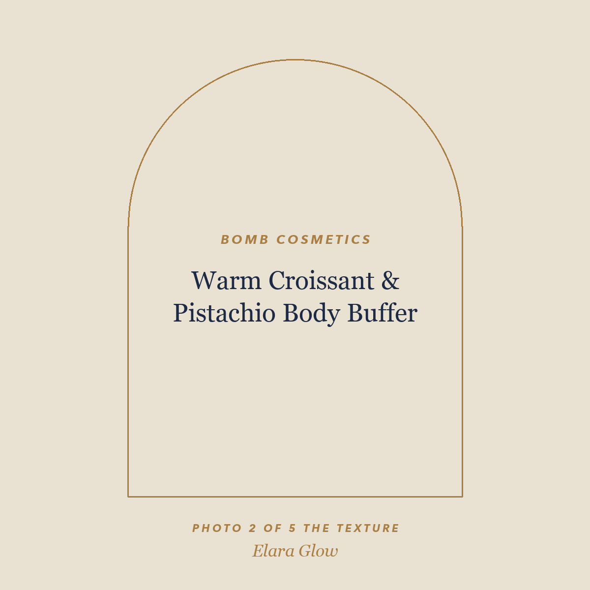 Placeholder, product photo coming soon: Bomb Cosmetics Warm Croissant & Pistachio Body Buffer