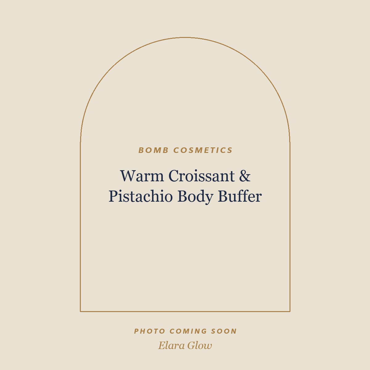 Placeholder, product photo coming soon: Bomb Cosmetics Warm Croissant & Pistachio Body Buffer