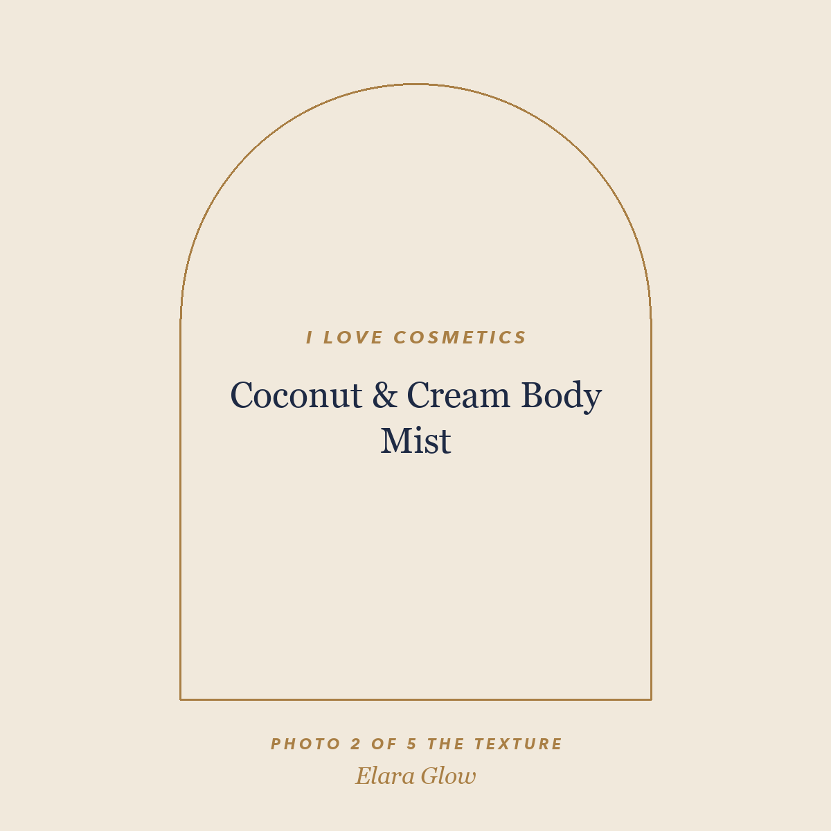 Placeholder, product photo coming soon: I LOVE Cosmetics Coconut & Cream Body Mist, 150ml