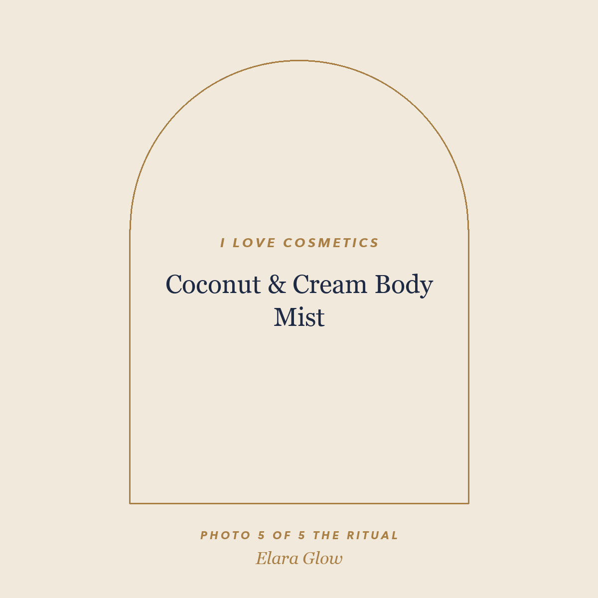Placeholder, product photo coming soon: I LOVE Cosmetics Coconut & Cream Body Mist, 150ml