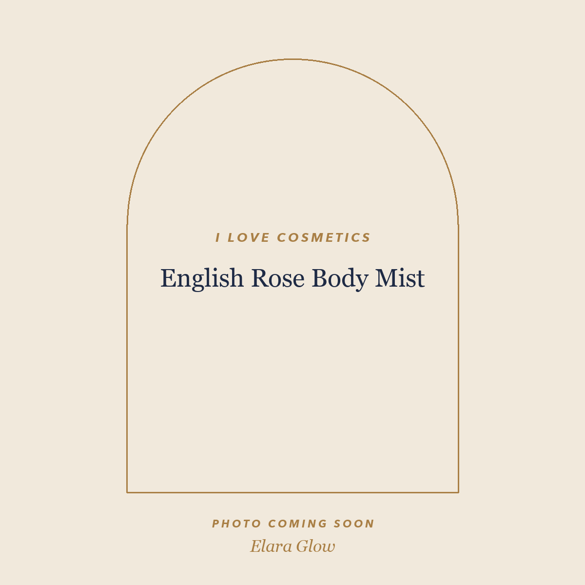Placeholder, product photo coming soon: I LOVE Cosmetics English Rose Body Mist, 150ml