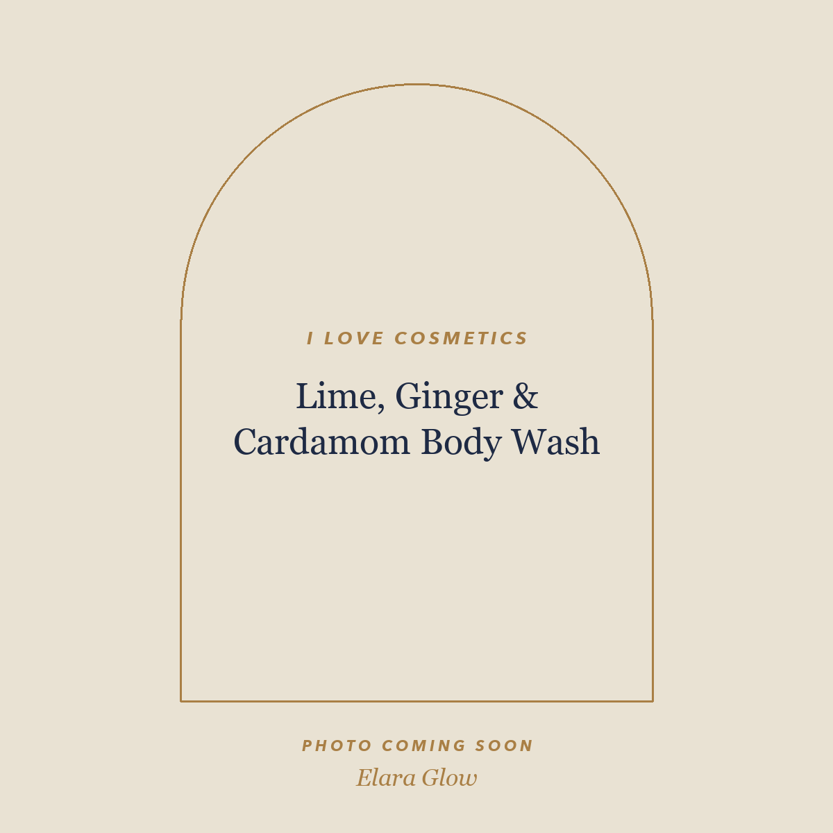 Placeholder, product photo coming soon: I LOVE Cosmetics Lime, Ginger & Cardamom Body Wash