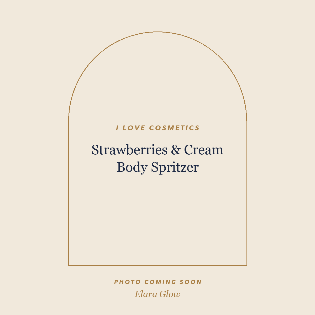 Placeholder, product photo coming soon: I LOVE Cosmetics Strawberries & Cream Body Spritzer, 100ml