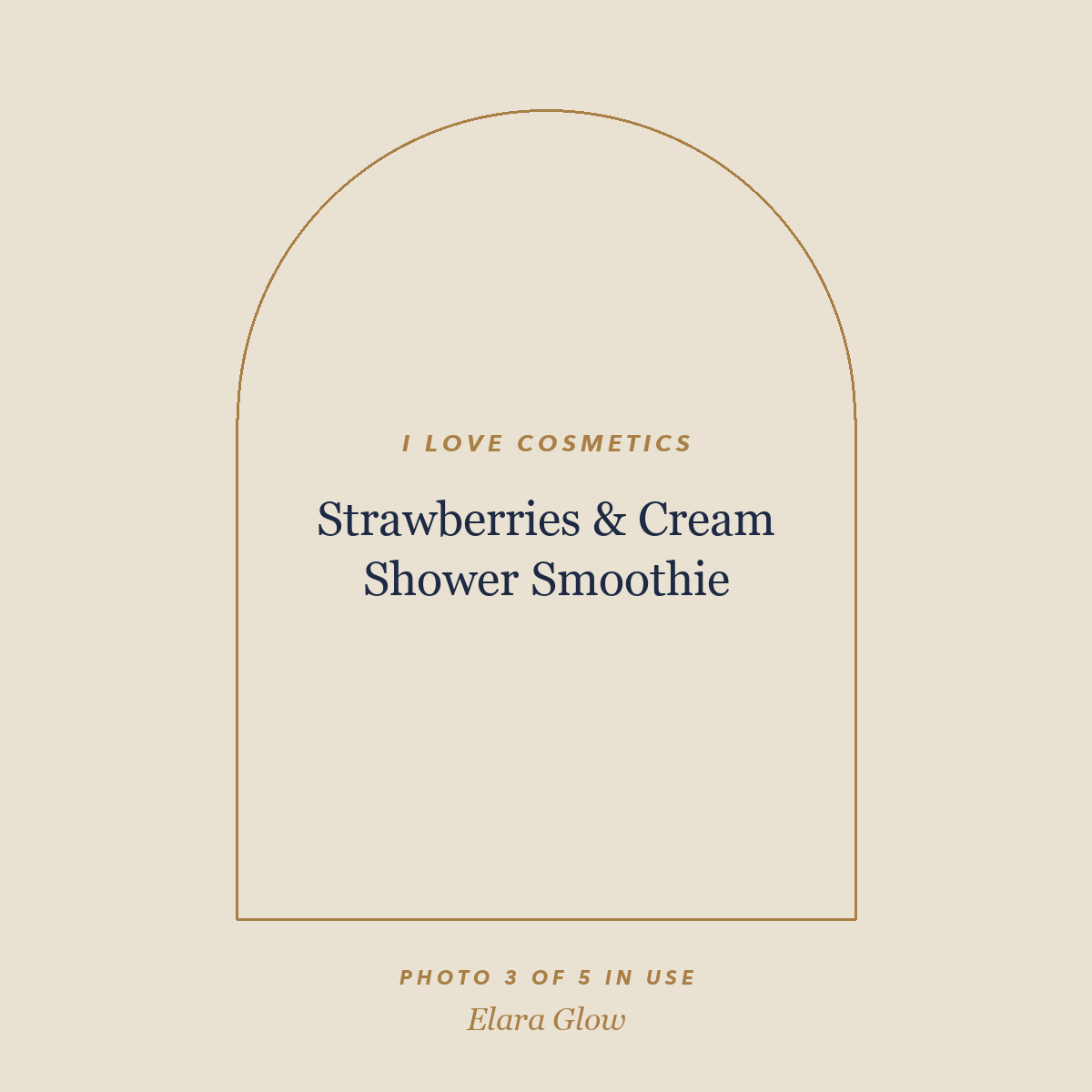 Placeholder, product photo coming soon: I LOVE Cosmetics Strawberries & Cream Shower Smoothie, 200ml