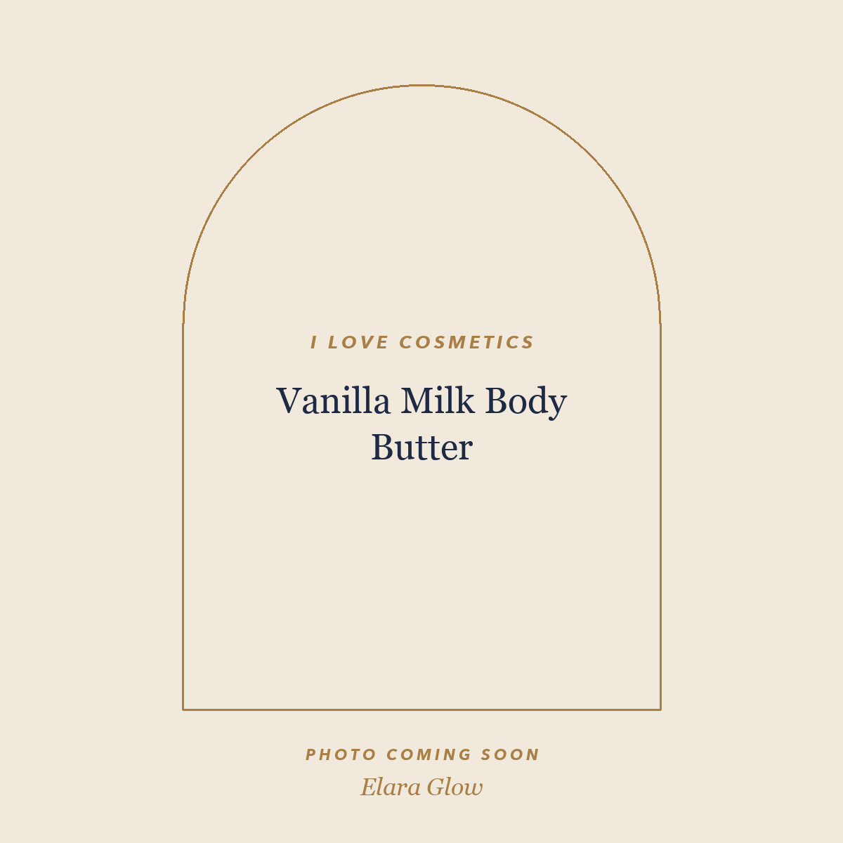 Placeholder, product photo coming soon: I LOVE Cosmetics Vanilla Milk Body Butter, 300ml