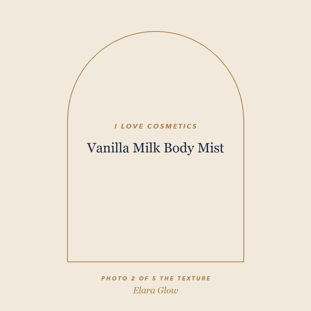 Placeholder, product photo coming soon: I LOVE Cosmetics Vanilla Milk Body Mist, 150ml