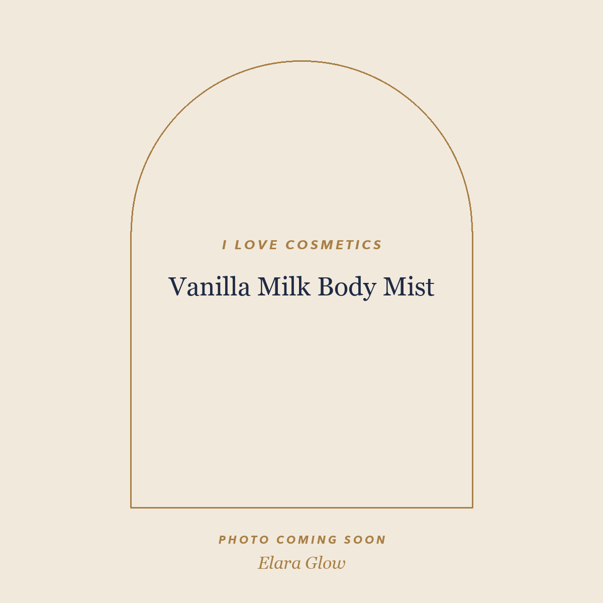 Placeholder, product photo coming soon: I LOVE Cosmetics Vanilla Milk Body Mist, 150ml