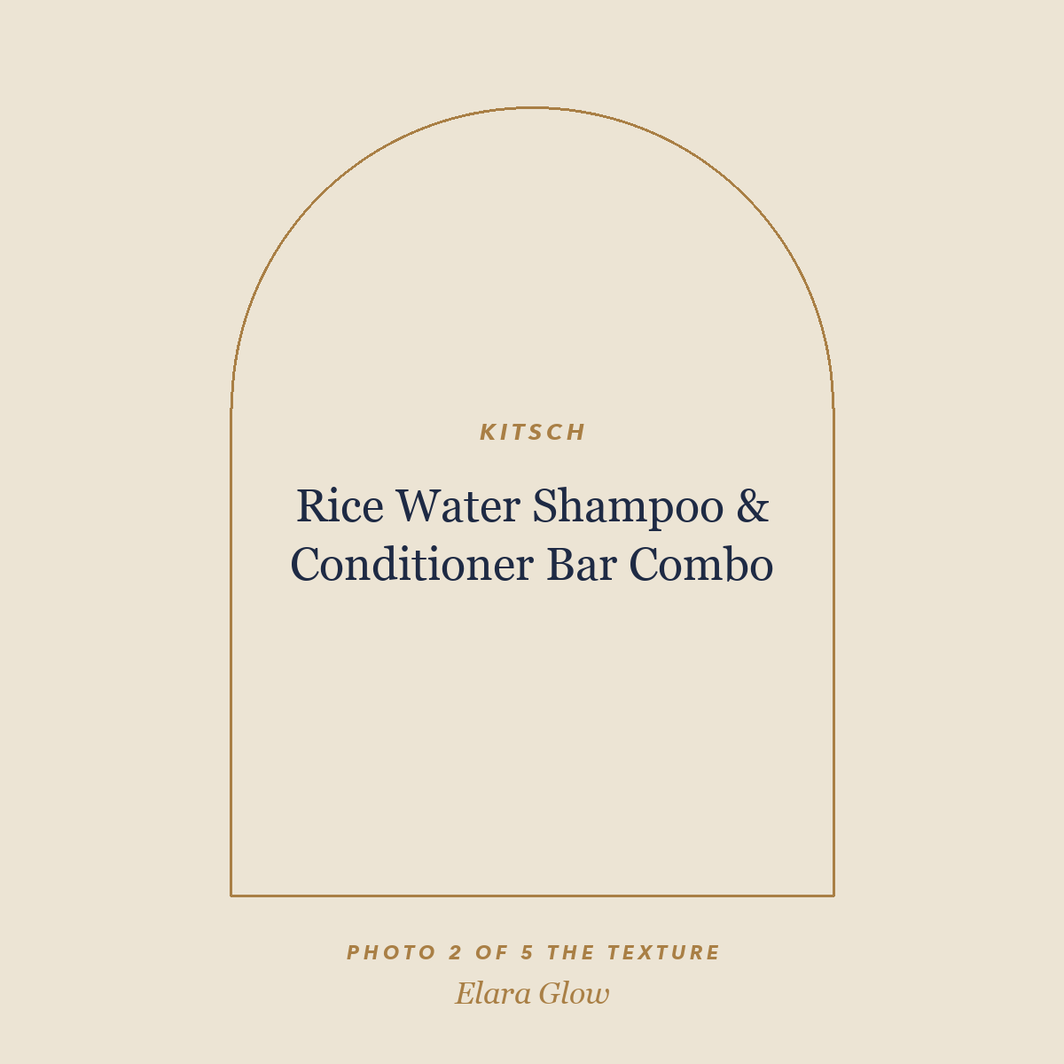 Placeholder, product photo coming soon: Kitsch Rice Water Shampoo & Conditioner Bar Combo