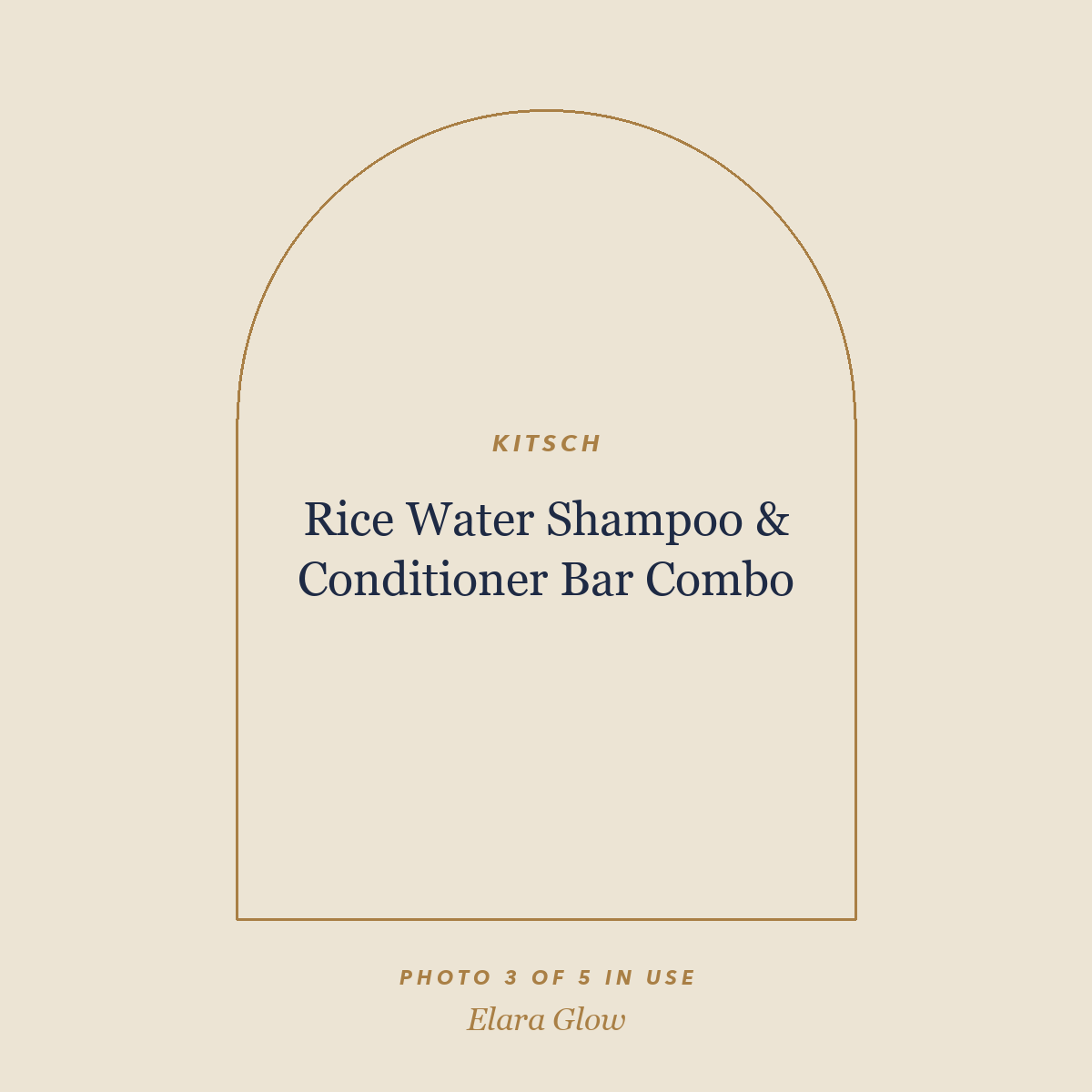 Placeholder, product photo coming soon: Kitsch Rice Water Shampoo & Conditioner Bar Combo