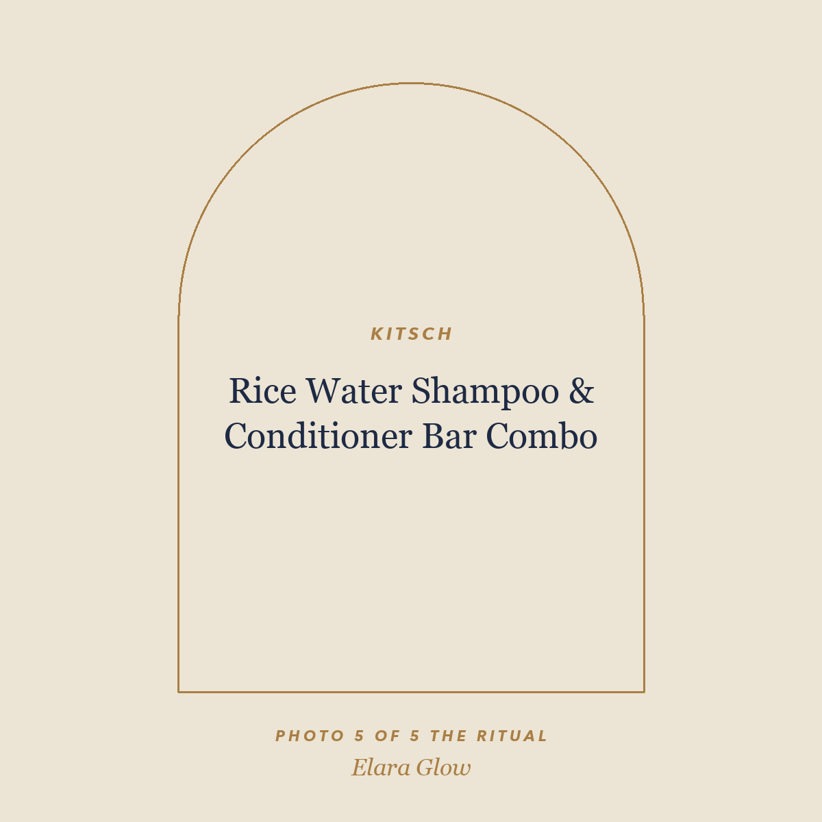Placeholder, product photo coming soon: Kitsch Rice Water Shampoo & Conditioner Bar Combo