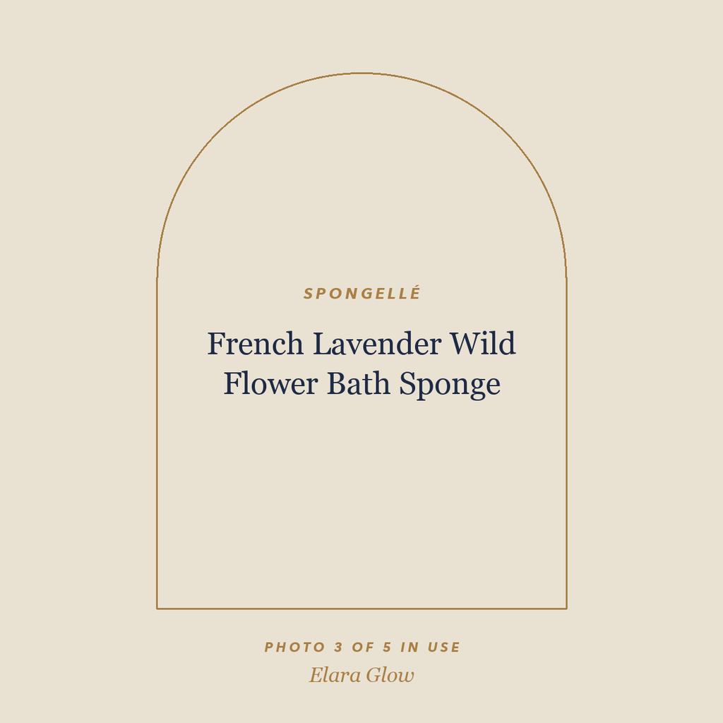 Placeholder, product photo coming soon: Spongellé French Lavender Wild Flower Bath Sponge