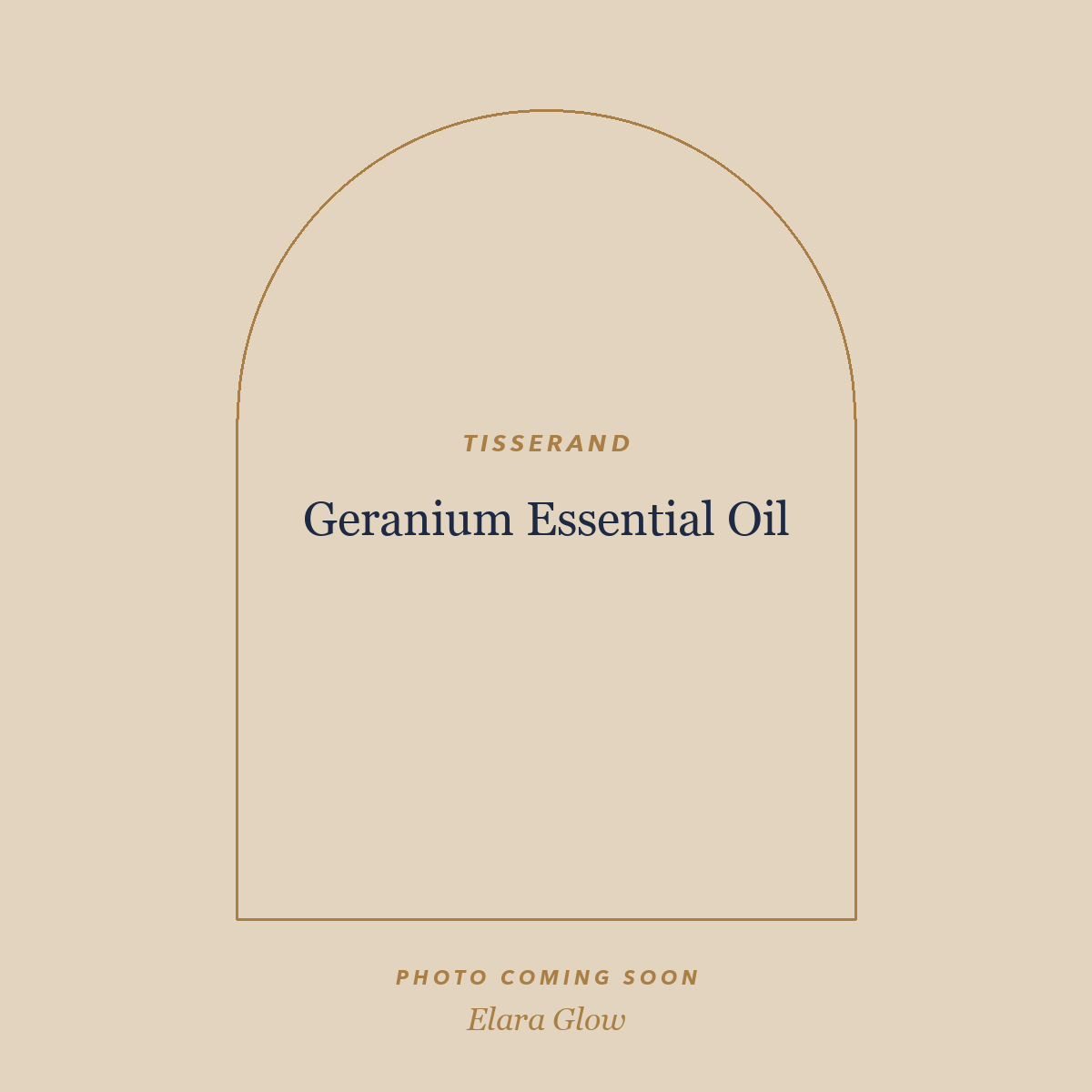 Placeholder, product photo coming soon: Tisserand Geranium Essential Oil