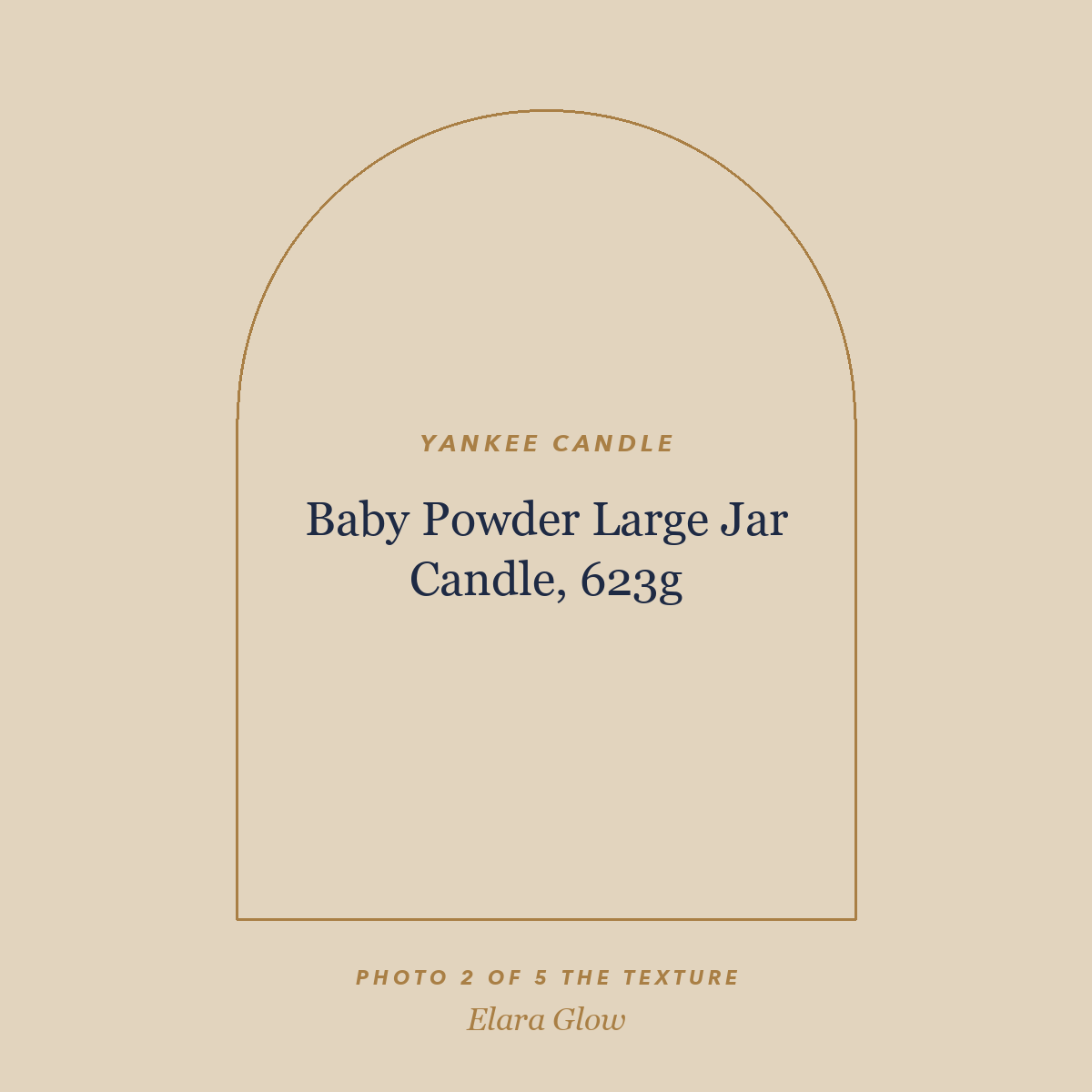 Placeholder, product photo coming soon: Yankee Candle Baby Powder Large Jar Candle, 623g