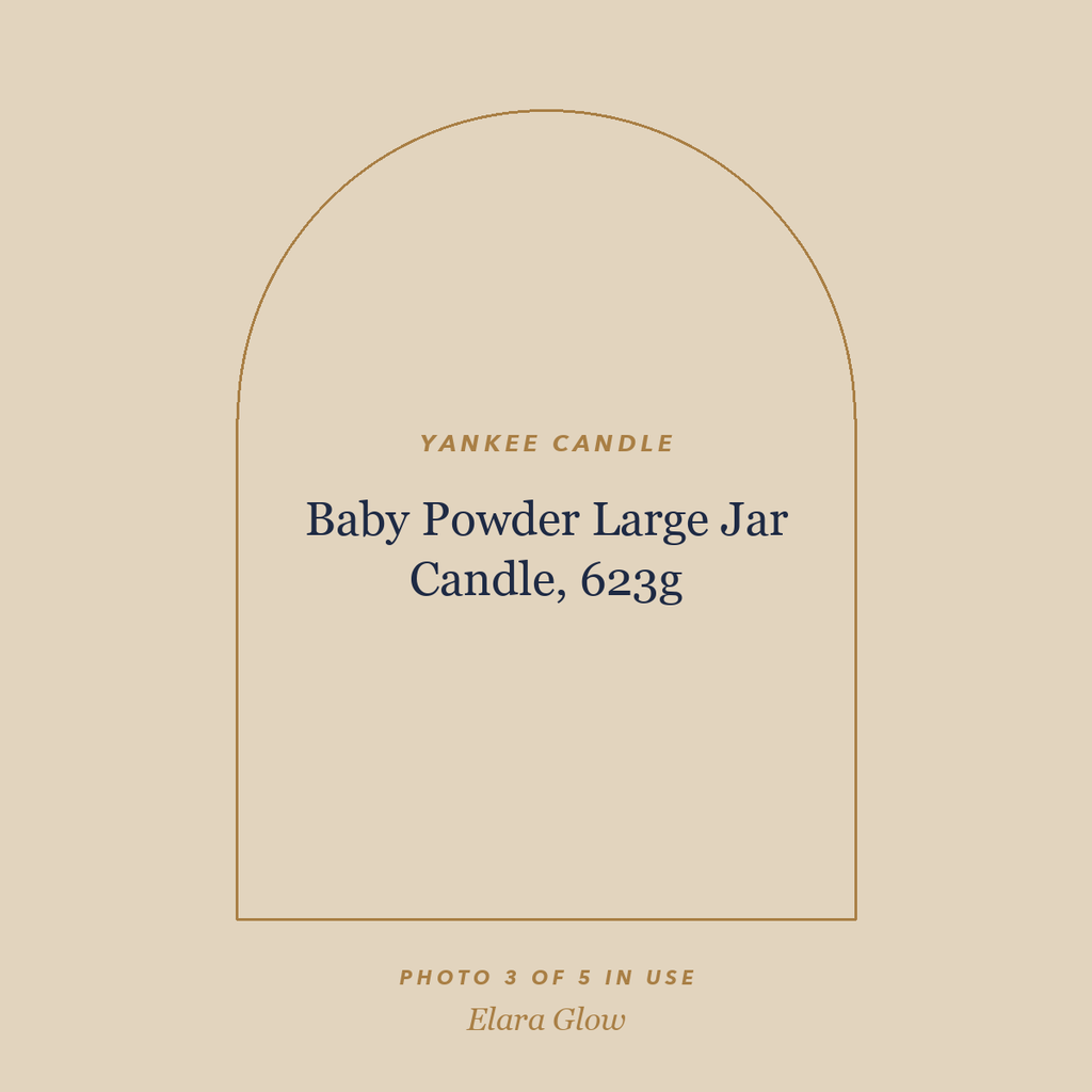 Placeholder, product photo coming soon: Yankee Candle Baby Powder Large Jar Candle, 623g