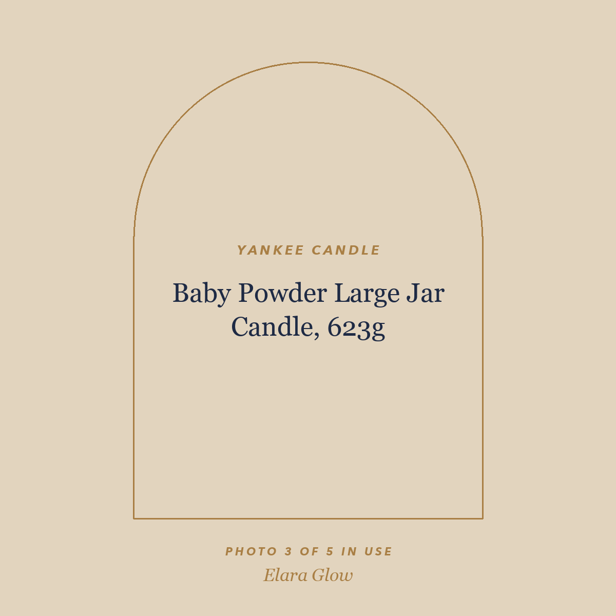Placeholder, product photo coming soon: Yankee Candle Baby Powder Large Jar Candle, 623g