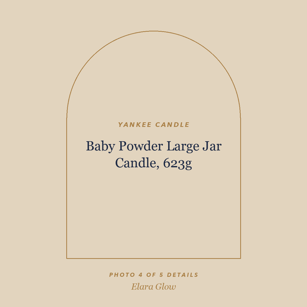 Placeholder, product photo coming soon: Yankee Candle Baby Powder Large Jar Candle, 623g