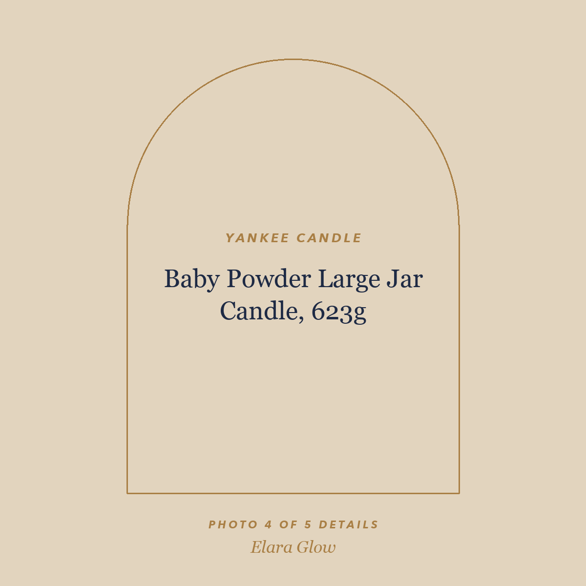 Placeholder, product photo coming soon: Yankee Candle Baby Powder Large Jar Candle, 623g