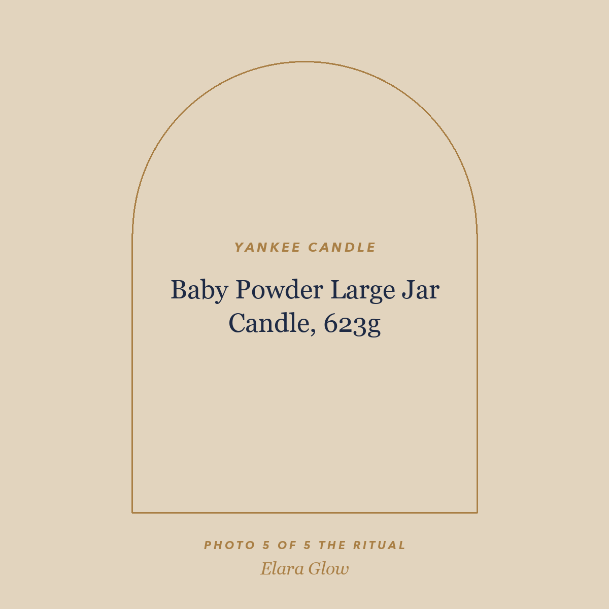 Placeholder, product photo coming soon: Yankee Candle Baby Powder Large Jar Candle, 623g